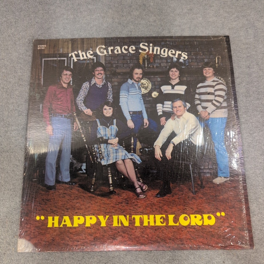 The Grace Singers Happy In The Lord Vinyl LP Record Pyramid OS 1581 Gospel Music - Picture 1 of 2